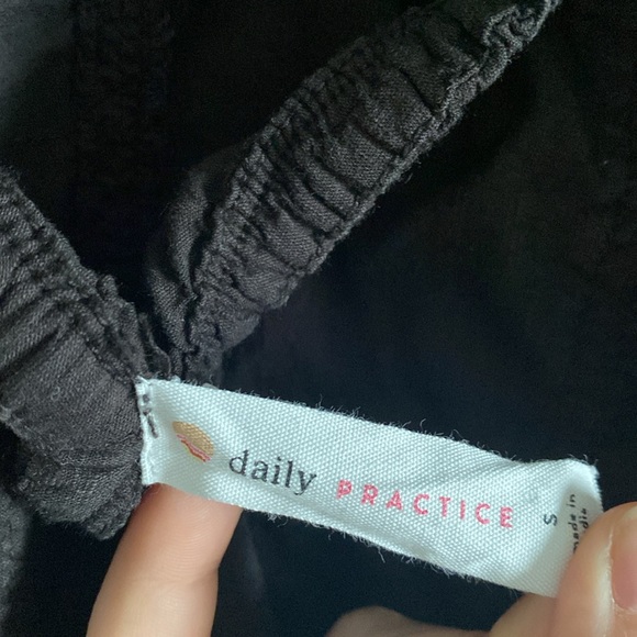 Anthropologie black flowy mini dress Sz small - Picture 7 of 8